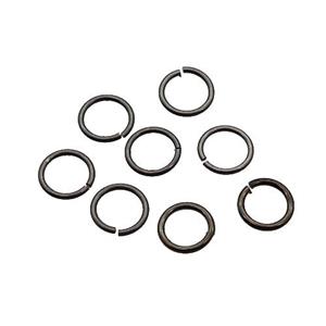 Copper Jump Ring Unfade Black Plated, approx 4mm dia [FD12140-4MM]