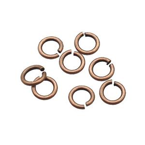 Copper Jump Ring Unfade Antique Red, approx 8mm dia [FD12142-8MM]