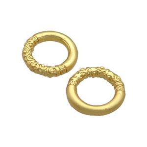 Copper Ring Linker Unfade Gold Plated Circle, approx 12.5mm [FD12319]