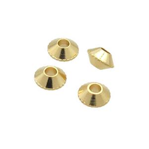 Copper Bicone Beads Unfade Gold Plated, approx 4mm [FD12379]