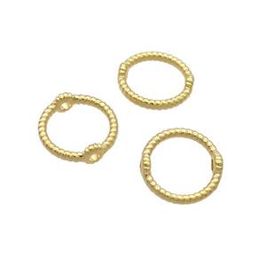 Copper Circle Beads Unfade Gold Plated, approx 11mm dia [FD12398]