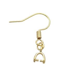 Copper Hook Earring Unfade Gold Plated, approx 5mm, 16-20mm [FD12404]