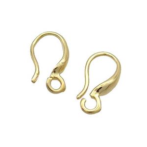 Copper Hook Earring Unfade Gold Plated, approx 7-12mm [FD12407]