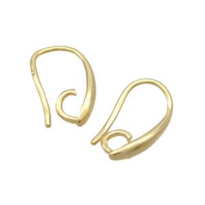Copper Hook Earring Unfade Gold Plated, approx 8-15mm [FD12413]