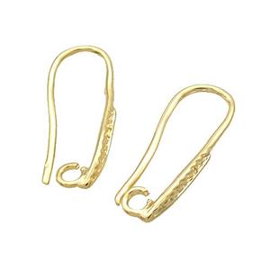 Copper Hook Earring Unfade Gold Plated, approx 7-18mm [FD12416]