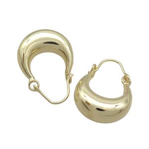 Copper Latchback Earring Gold Plated, approx 20-30mm [FD12479]
