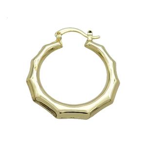 Copper Latchback Earring Gold Plated, approx 32-35mm [FD12494]