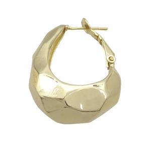 Copper Latchback Earring Gold Plated, approx 26-35mm [FD12496]