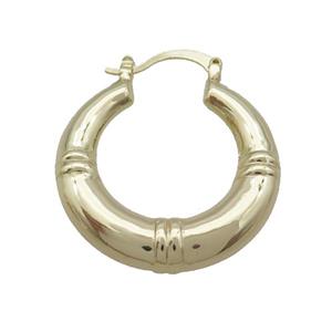 Copper Latchback Earring Gold Plated, approx 30mm [FD12505]