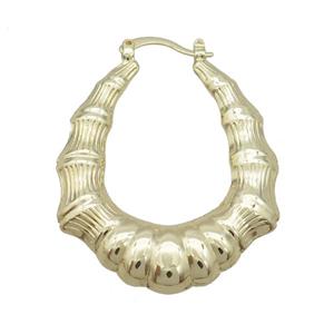 Copper Latchback Earring Gold Plated, approx 33-42mm [FD12506]