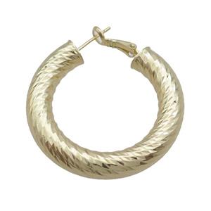 Copper Latchback Earring Gold Plated, approx 40mm [FD12508]