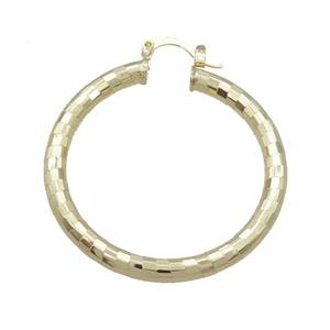 Copper Latchback Earring Gold Plated, approx 40mm [FD12509]