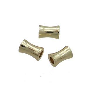 Copper Bamboo Beads Gold Plated, approx 4-6mm [FD12635]