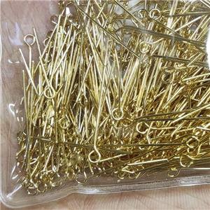 Copper Eye 9-Pins 18K Gold Plated, approx 30mm [FD12767]