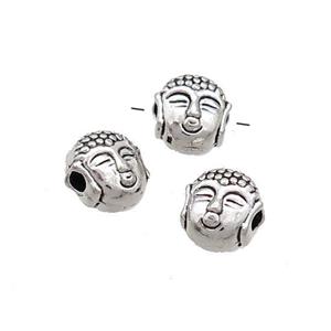 Tibetan Style Buddha Beads Zinc Antique Silver, approx 7-7.5mm [FD12946]