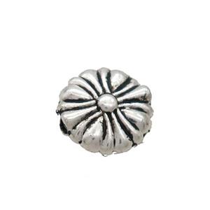 Tibetan Style Zinc Coin Beads Antique Silver, approx 10mm [FD12999]