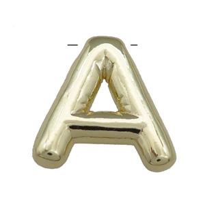 Copper Letter A Pendant Gold Plated, approx 15-21mm [FD13064]
