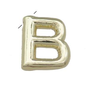 Copper Letter B Pendant Gold Plated, approx 15-21mm [FD13065]