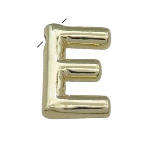 Copper Letter E Pendant Gold Plated, approx 15-21mm [FD13068]