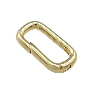 Copper Carabiner Clasp Gold Plated, approx 10-20mm [FD13125]