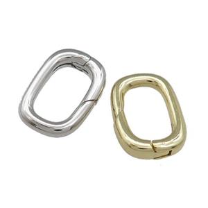 Copper Carabiner Clasp Mixed, approx 12-18mm [FD13129]