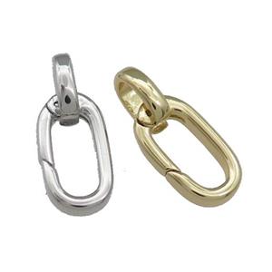 Copper Carabiner Clasp Mixed, approx 8-19mm [FD13135]
