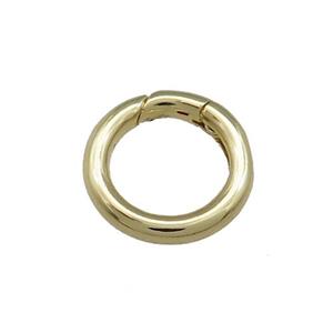 Copper Carabiner Clasp Gold Plated, approx 15mm [FD13136]