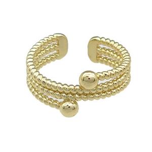 Copper Rings Gold Plated, approx 10mm, 18mm dia [FD13143]