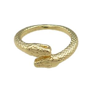 Copper Snake Rings Gold Plated, approx 5mm, 18mm dia [FD13144]