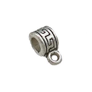 Tibetan Style Zinc Bails Antique Silver, approx 6.5mm [FD13269]