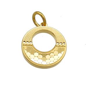 Copper GoGo Pendant Unfade 18K Gold Plated, approx 14mm [FD13533]