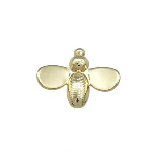 Copper Honeybee Pendant Gold Plated, approx 12-14mm [FD14693]