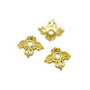 Alloy Beads Caps Gold Plated, approx 8mm [FD14768]