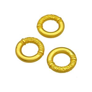 Alloy Jump Rings Unfade Matte Gold Plated, approx 16mm [FD14776]