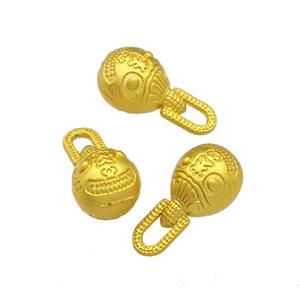 Alloy Teardrop Pendant Matte Gold Plated, approx 8-15mm [FD14777]