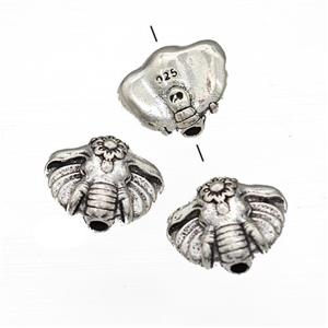 Tibetan Style Copper Butterfly Beads Antique Silver, approx 11-13mm [FD14925]