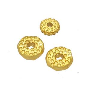 Copper Heishi Spacer Beads Lotus Gold Plated, approx 6mm [FD14946-6MM]