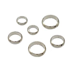 Copper Jump Ring Platinum Plated, approx 8mm [FD14952-8MM]