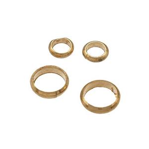 Copper Jump Ring Gold Plated, approx 4mm [FD14953-4MM]