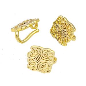 Copper Bails Gold Plated, approx 8mm [FD14990]