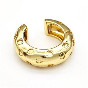 Copper Rings Gold Plated, approx 8.5mm, 18mm dia [FD15018]