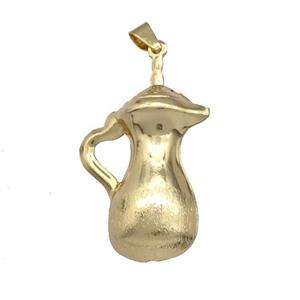 Copper Cup Charms Pendant Gold Plated, approx 25-40mm [FD15046]