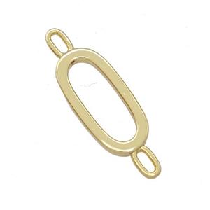 Copper Connector Letter-O Gold Plated, approx 7-15mm [FD15090]