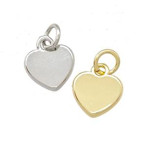 Copper Heart Pendant Mixed, approx 9mm [FD15105]
