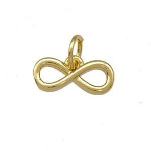 Copper Infinity Pendant Gold Plated, approx 5-11.5mm [FD15116]