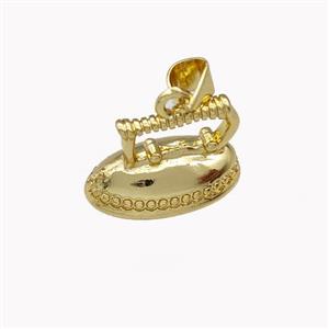Iron Charms Copper Pendant Gold Plated, approx 11-16mm [FD15386]