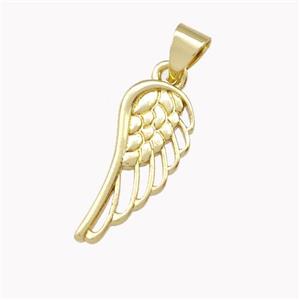 Angel Wings Charms Copper Pendant Gold Plated, approx 8-19mm [FD15394]