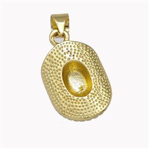 Copper Pendant Gold Plated, approx 11-15mm [FD15400]