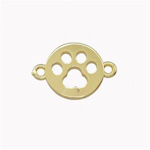 Copper Paw Connector Gold Plated, approx 12mm [FD15417]