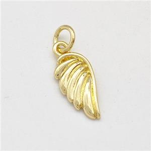 Copper Angel Wings Pendant Gold Plated, approx 6-13mm [FD15708]